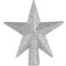 Ornativity Glitter Star Tree Topper - Christmas Silver Decorative Holiday Bethlehem Star Ornament 5.5&#x22;